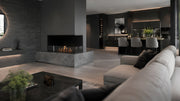 Wild Flame Base bio-ethanol inbouw hoekhaard rechts 90 cm – detailfoto