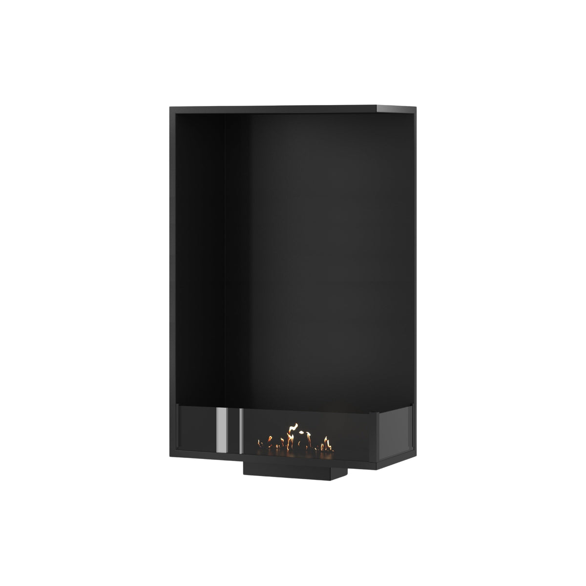 Wild Flame Base verticale bio-ethanol inbouw hoekhaard rechts 60 x 100 cm – productfoto