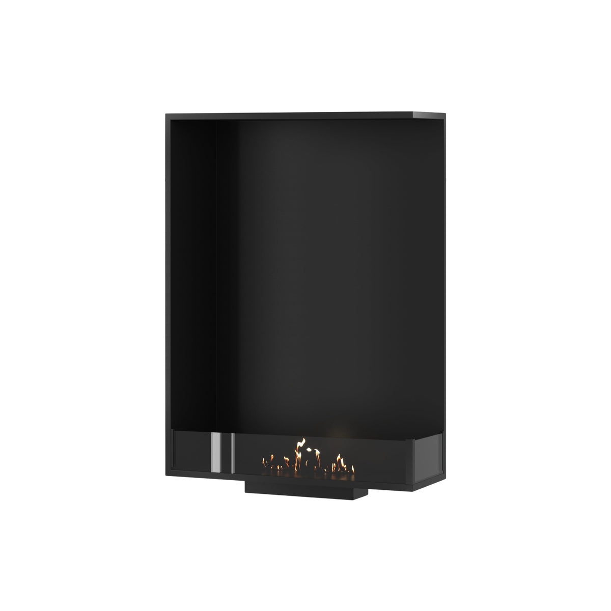 Wild Flame Base verticale bio-ethanol inbouw hoekhaard rechts 70 x 100 cm – productfoto