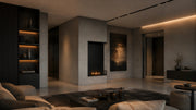 Wild Flame Base verticale bio-ethanol inbouw hoekhaard rechts 80 x 140 cm – detailfoto