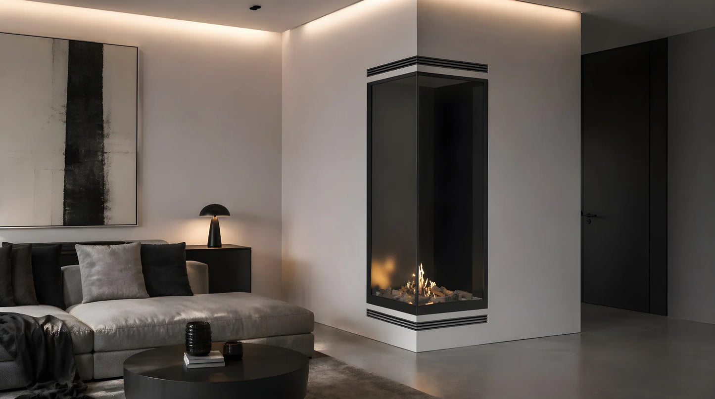 Base Vertical Corner Left Full Glass 80 x 120 cm