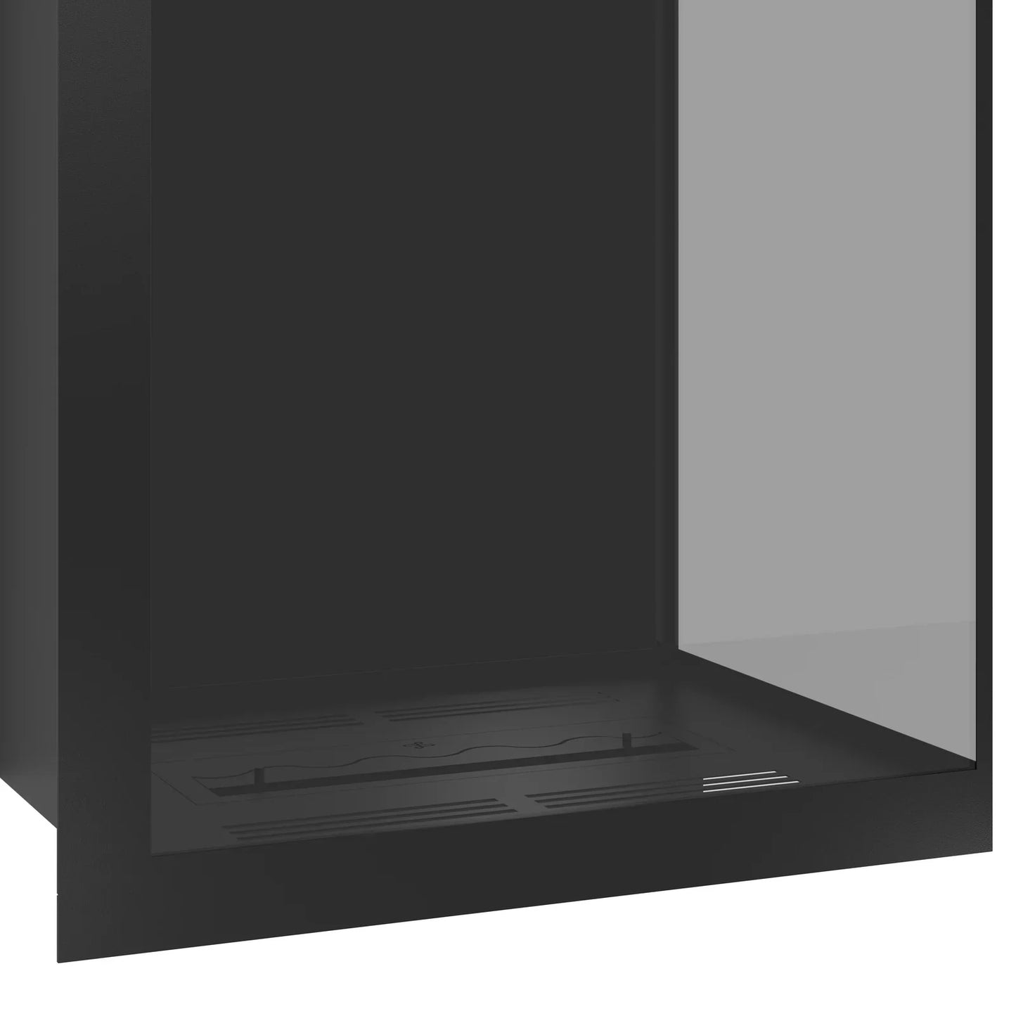 Base Vertical Corner Right Full Glass 80 x 180 cm