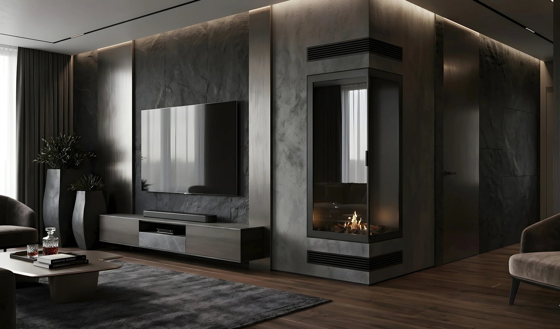 Base Vertical Corner Right Full Glass 70 x 100 cm