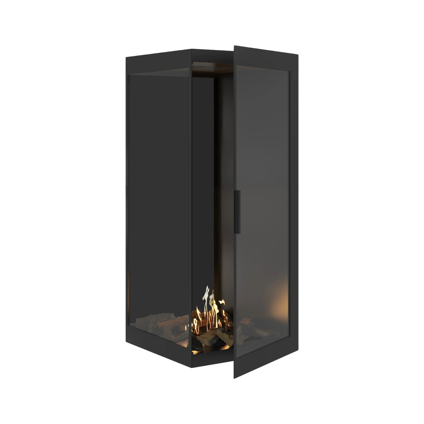 Base Vertical Corner Left Full Glass 70 x 140 cm