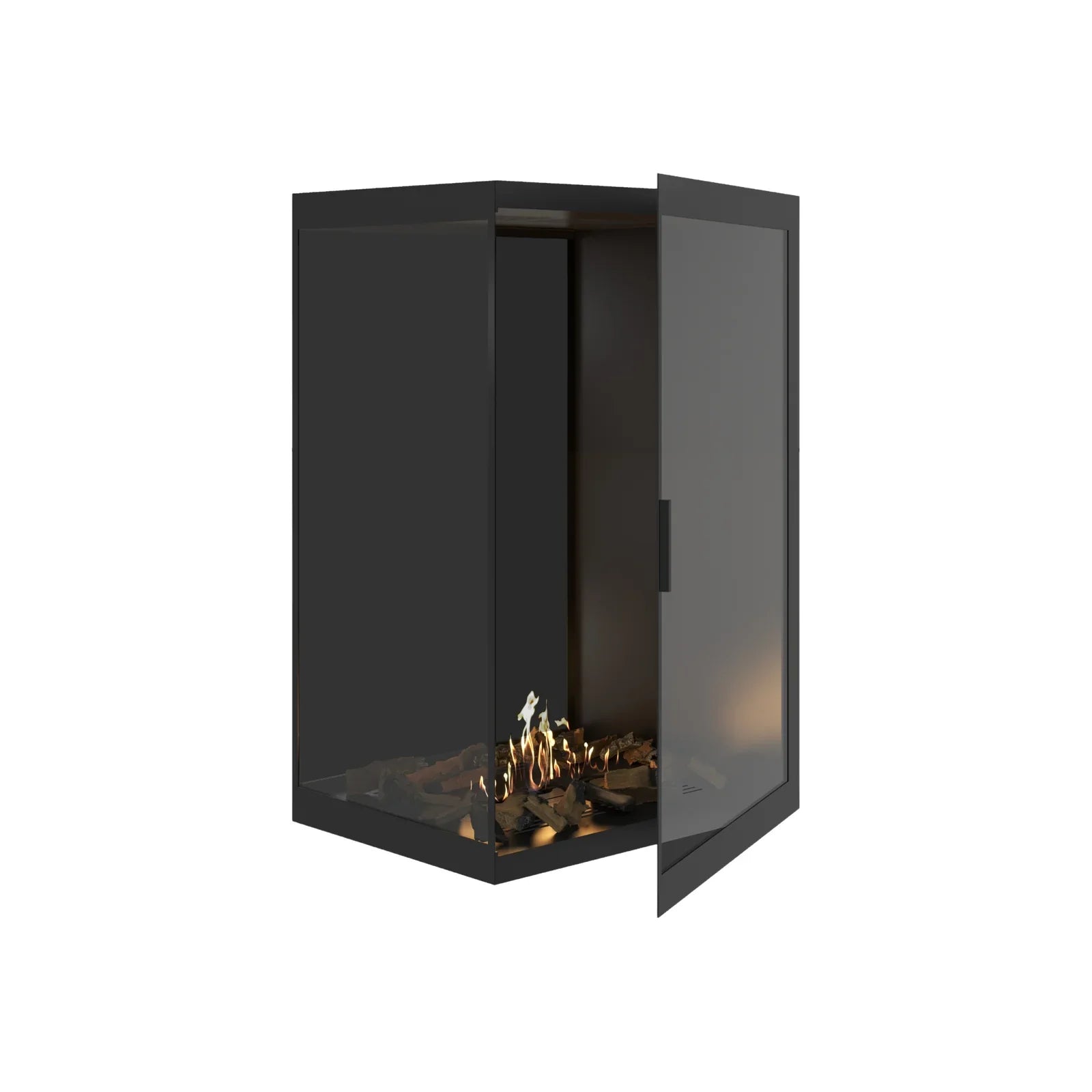 Base Vertical Corner Left Full Glass 80 x 100 cm
