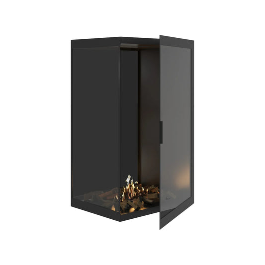 Base Vertical Corner Left Full Glass 80 x 120 cm