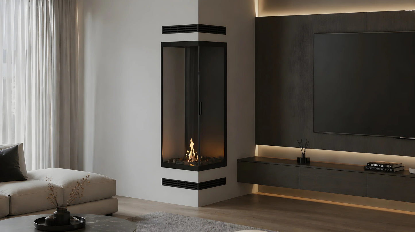 Base Vertical Corner Right Full Glass 60 x 180 cm