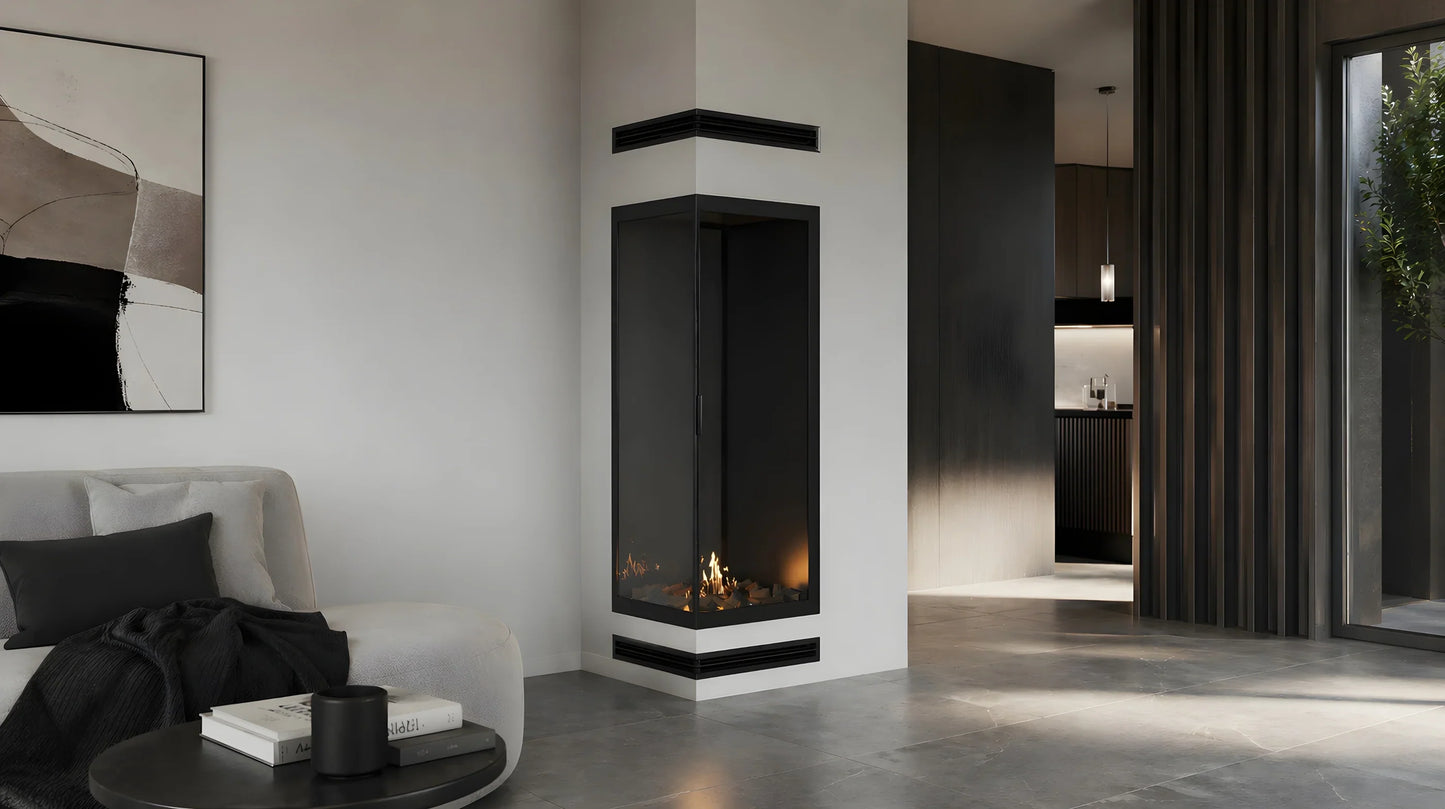 Base Vertical Corner Right Full Glass 60 x 100 cm