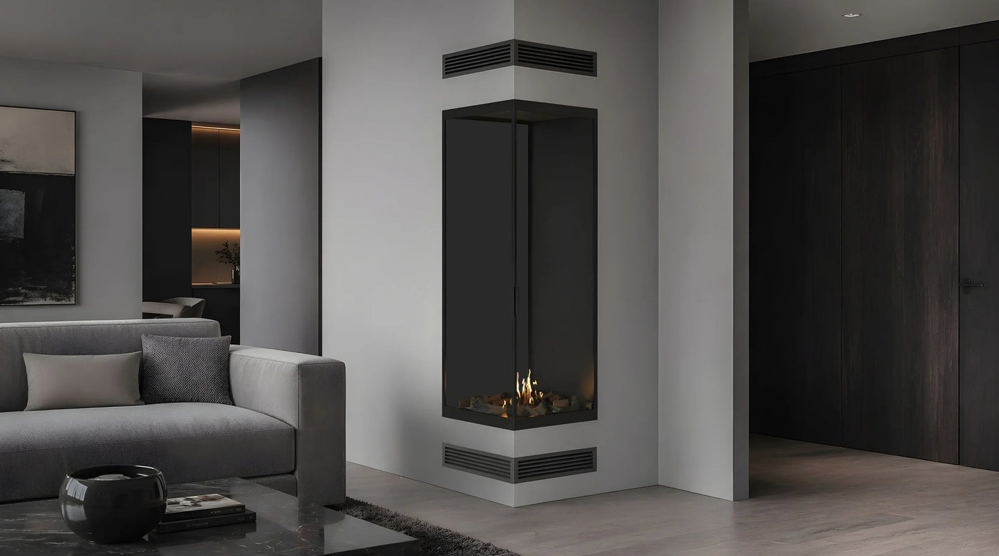Base Vertical Corner Left Full Glass 60 x 140 cm