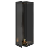 Base Bio-ethanol Verticale Inbouw Hoekhaard Rechts – Volledig Glas – 60 x 200 cm | Wild Flame