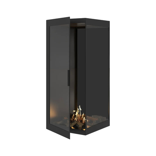 Base Vertical Corner Right Full Glass 70 x 140 cm
