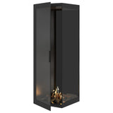 Base Verticale Bio-ethanol Inbouw Hoekhaard Rechts – Volledig Glas – 70 x 200 cm | Wild Flame
