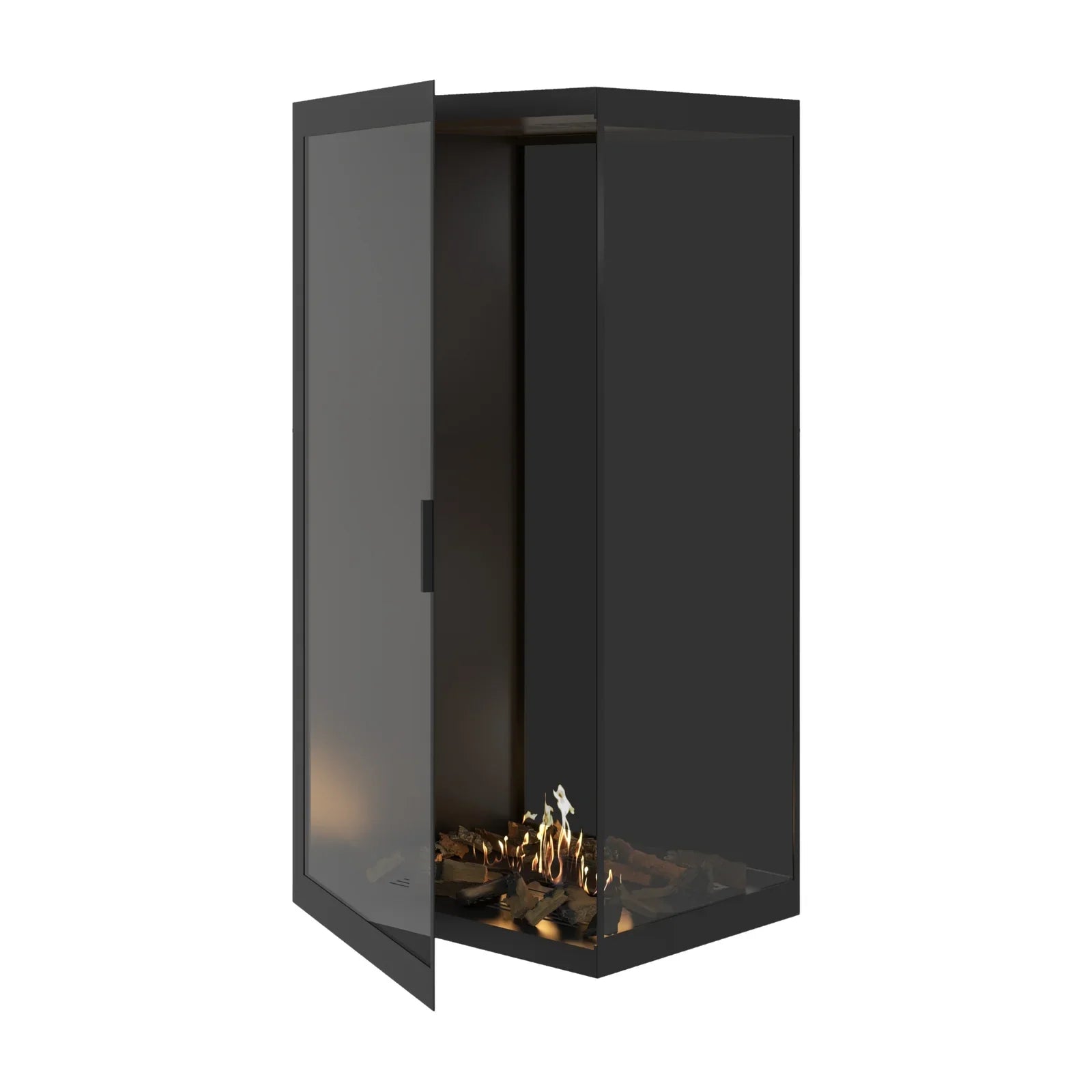 Base Vertical Corner Right Full Glass 80 x 160 cm