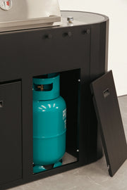 Luxe Gasbarbecue – Q-boo OVO GS Compacte Buitenkeuken – grill close buitenleven | detail