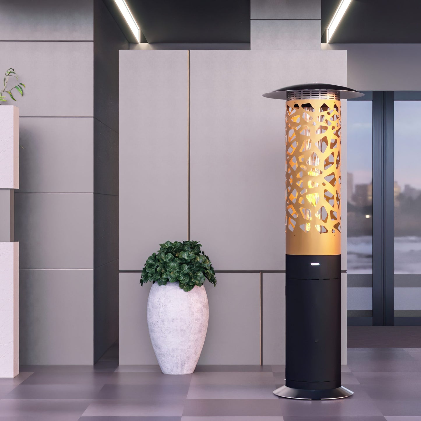 Bliss Hyperion Gashaard voor Buiten – Premium Portugese Terrasverwarmer | GlammFire