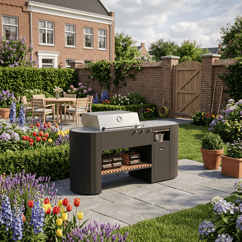 Buitenkeuken met Gas BBQ en Werkblad – Q-boo OVO™ GM