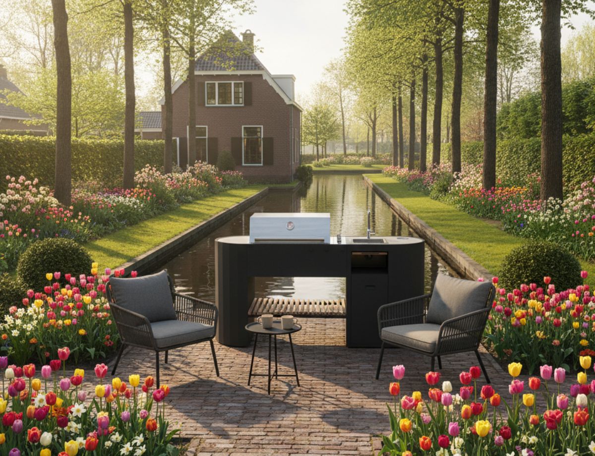 Buitenkeuken met Gas BBQ en Werkblad – Q-boo OVO™ GM