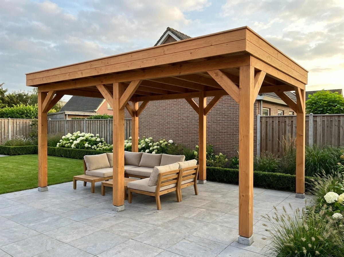 Buitenverblijf van Douglas Hout | YARD Outdoor Paviljoen Bouwpakket – douglashout 49115853783363 lifestyle | sfeerfoto