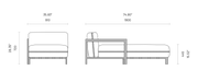 Chaise Loungebank Voor Buiten | Bondi | Domkapa Domkapa