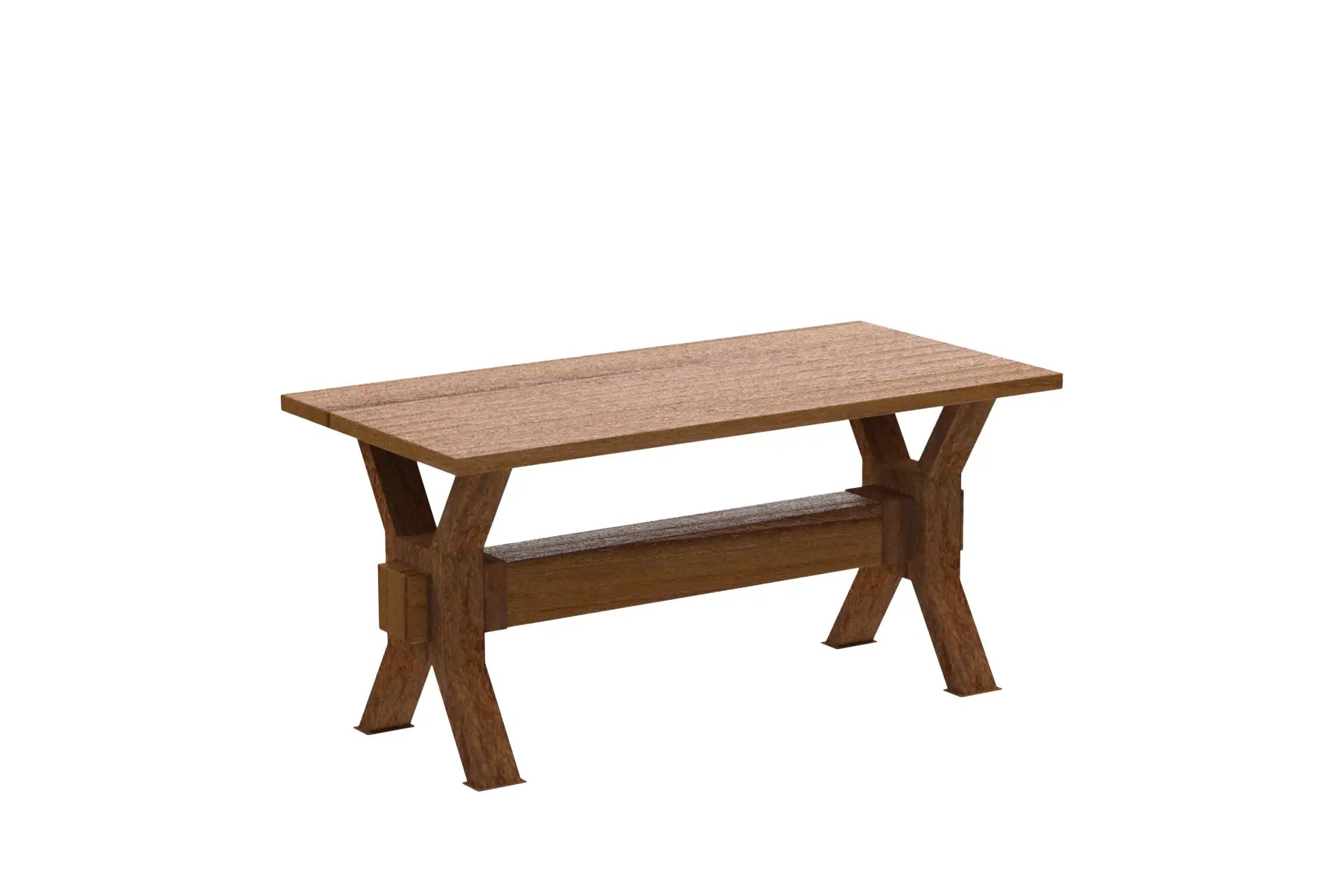 MASURIA COUNTRY Tafel 160x80 – Landelijke Houten Eettafel voor Buiten - Chique Buiten Leven - Masuria - Tuintafel