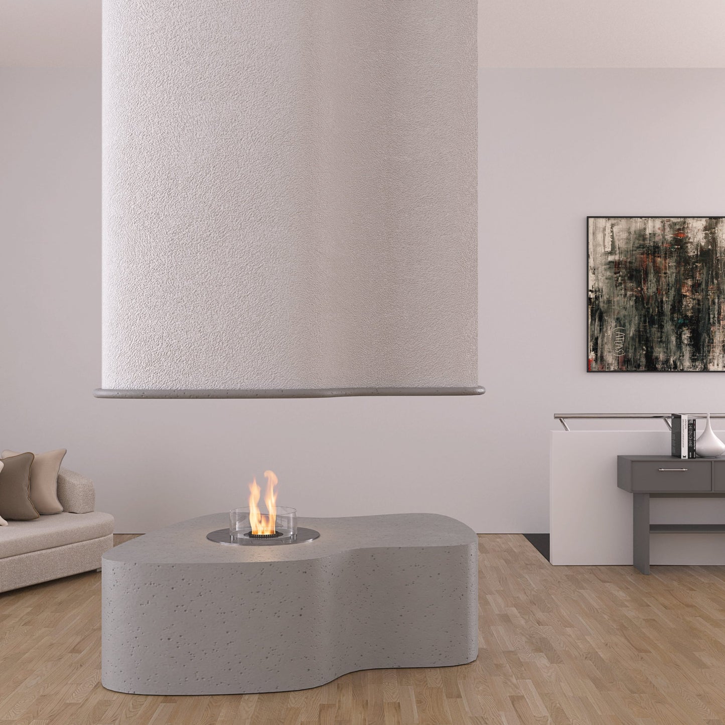 Crea7ionEVOPlus Fire Round Automatische Bio-ethanol Haard | GlammFire