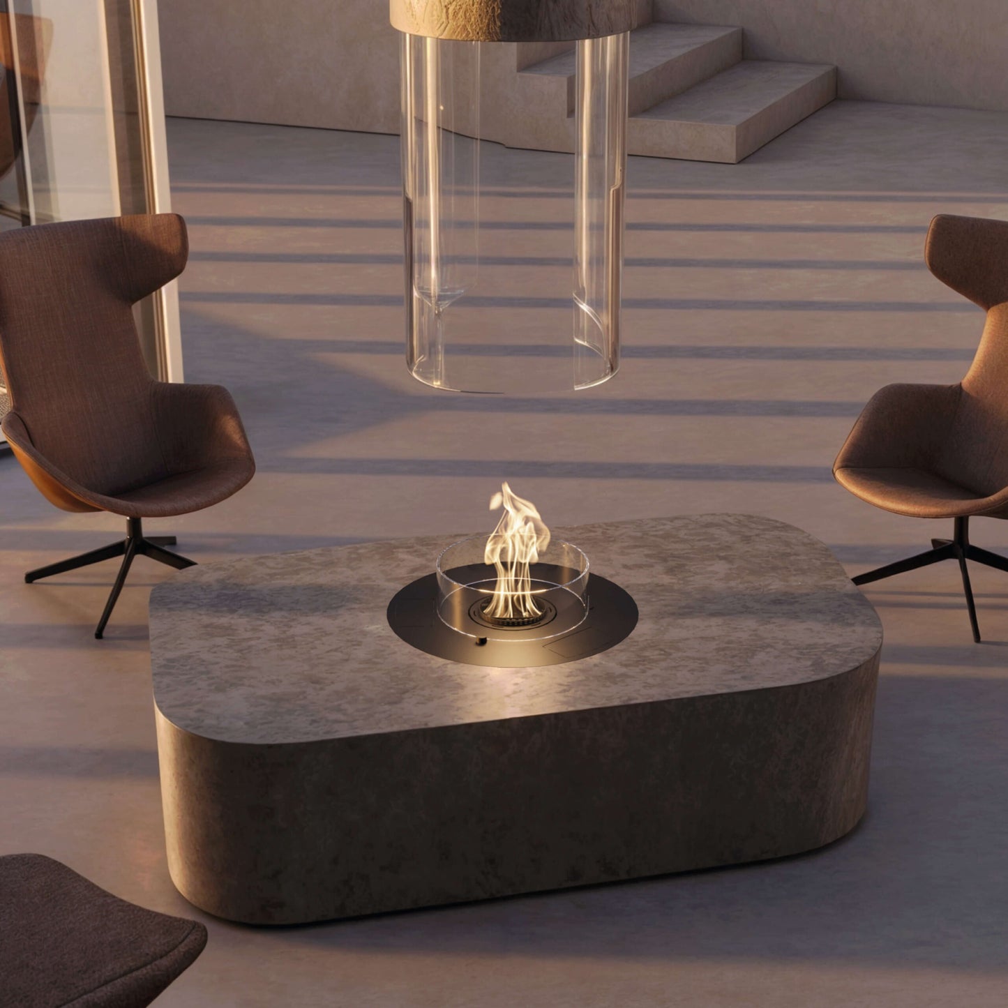 Crea7ionEVOPlus Fire Round Automatische Bio-ethanol Haard | GlammFire