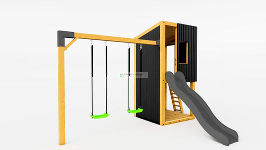 Douglas aanbouw schommel - modern Speeltoestel | Outdoor Island - Chique Buiten Leven - Outdoor Island Accessoires