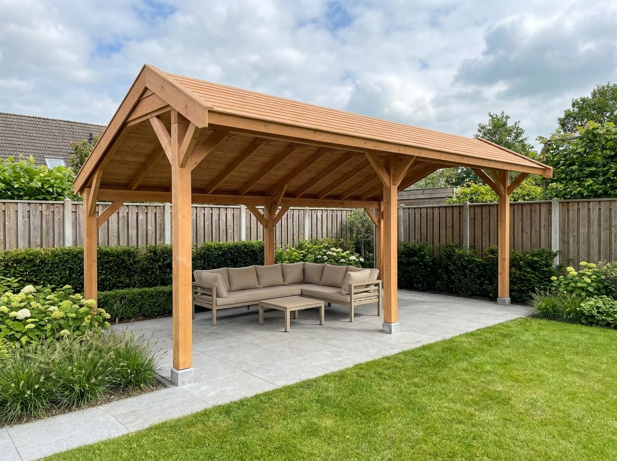 Douglas houten kapschuur Grandiose YARD Outdoor 600x250 – 52575406063939