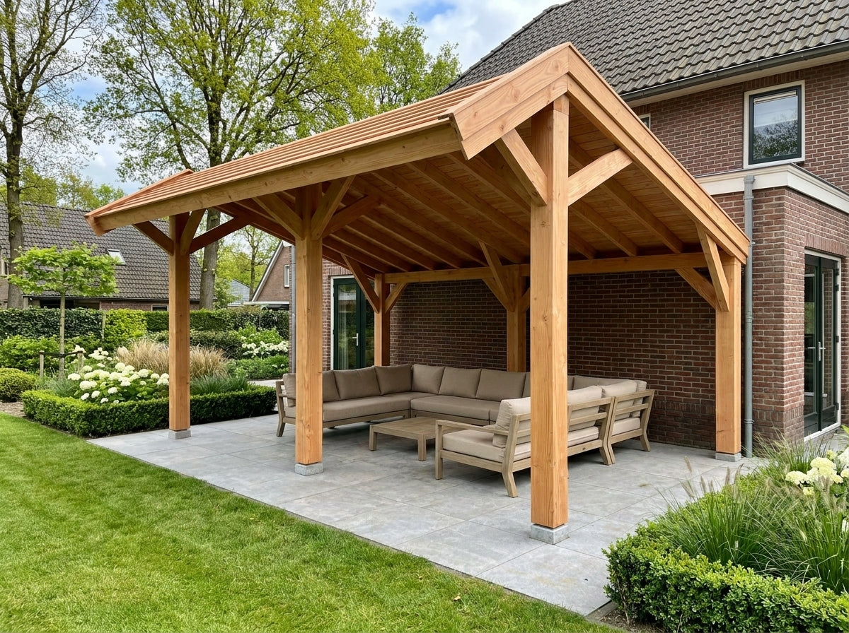 Douglas houten kapschuur Sublime YARD Outdoor 500x300cm