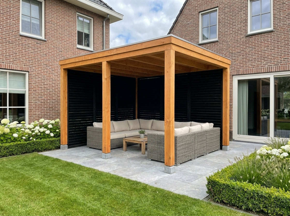 Douglas houten overkapping Cubique YARD Outdoor 400x300 – 52575595004227