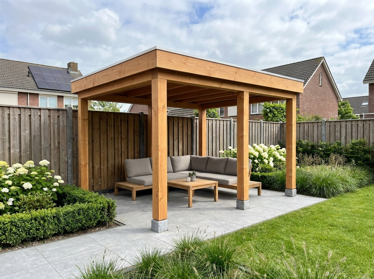 Douglas houten overkapping Cubique YARD Outdoor 400x300 – 52575595036995