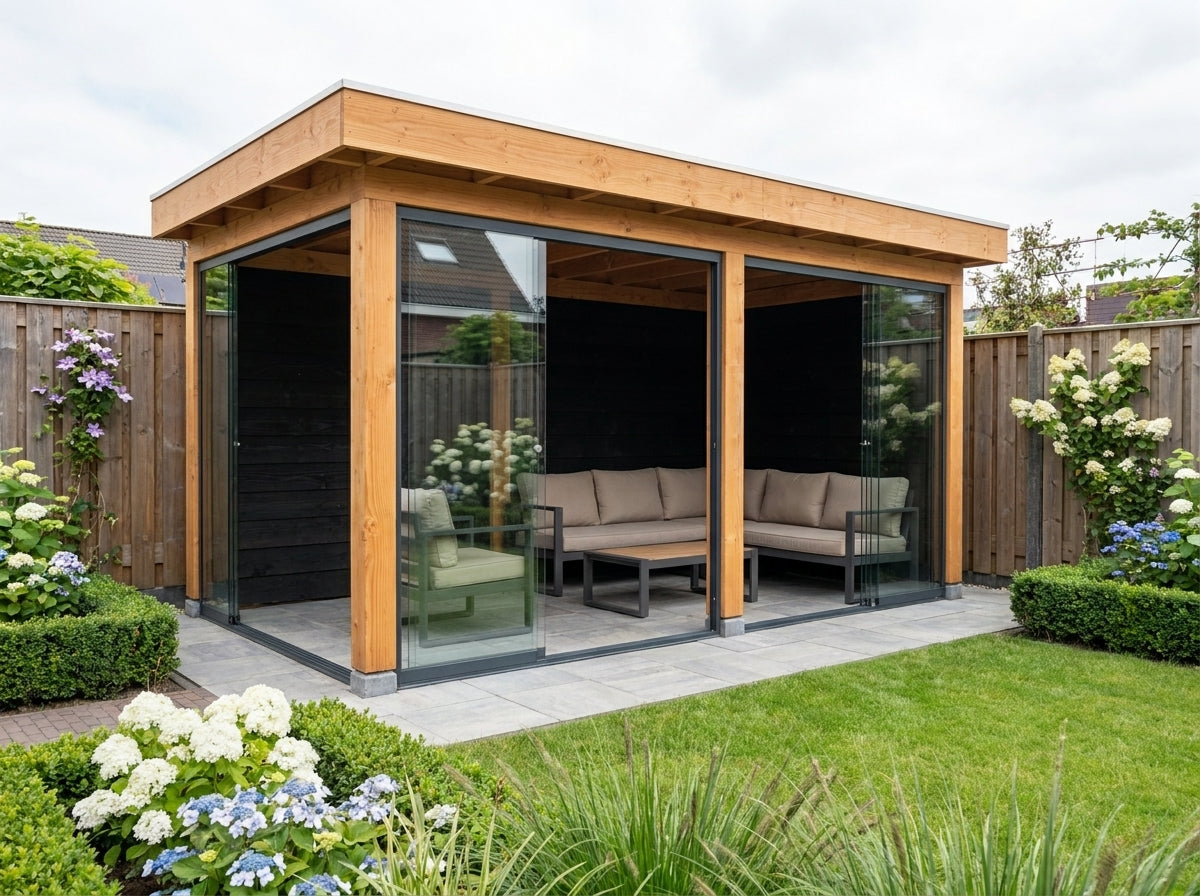 Douglas houten overkapping Cubique YARD Outdoor 500x250 – 52575602999619