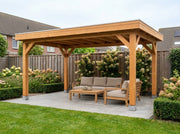 Douglas Houten Overkapping met Schuur | Grandiose YARD Outdoor | 600 x 270
