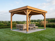 Douglas houten overkapping plat dak Grandiose YARD Outdoor 400x270
