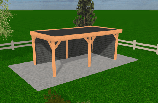 Douglas houten overkapping Sublime – 600x300 | YARD Outdoor - Chique Buiten Leven - YARD Outdoor - vrijstaande Douglas overkapping