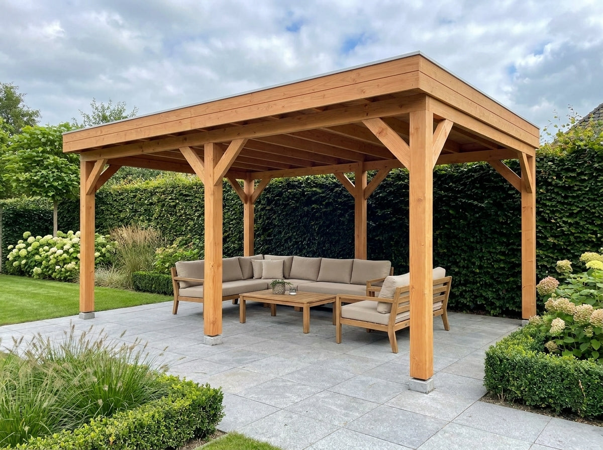 Douglas Overkapping 600x400 met Glazen Schuifwanden | Sublime YARD Outdoor