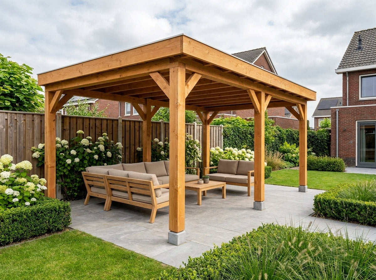 Douglas Overkapping 600x400 met Glazen Schuifwanden | Sublime YARD Outdoor