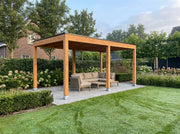 Douglas Overkapping 480x250 | Tuinkamer met Glaswanden - YARD Outdoor – cubique