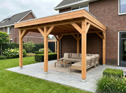 Douglas houten overkapping plat dak Sublime YARD Outdoor 400x400
