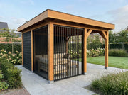 Douglas houten overkapping plat dak Sublime YARD Outdoor 400x400
