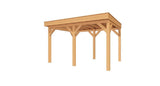 Douglas houten overkapping plat dak Sublime YARD Outdoor 400x300