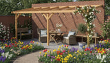 Douglas Overkapping 700x350 cm met Schuin Dak | Veranda Bouwpakket