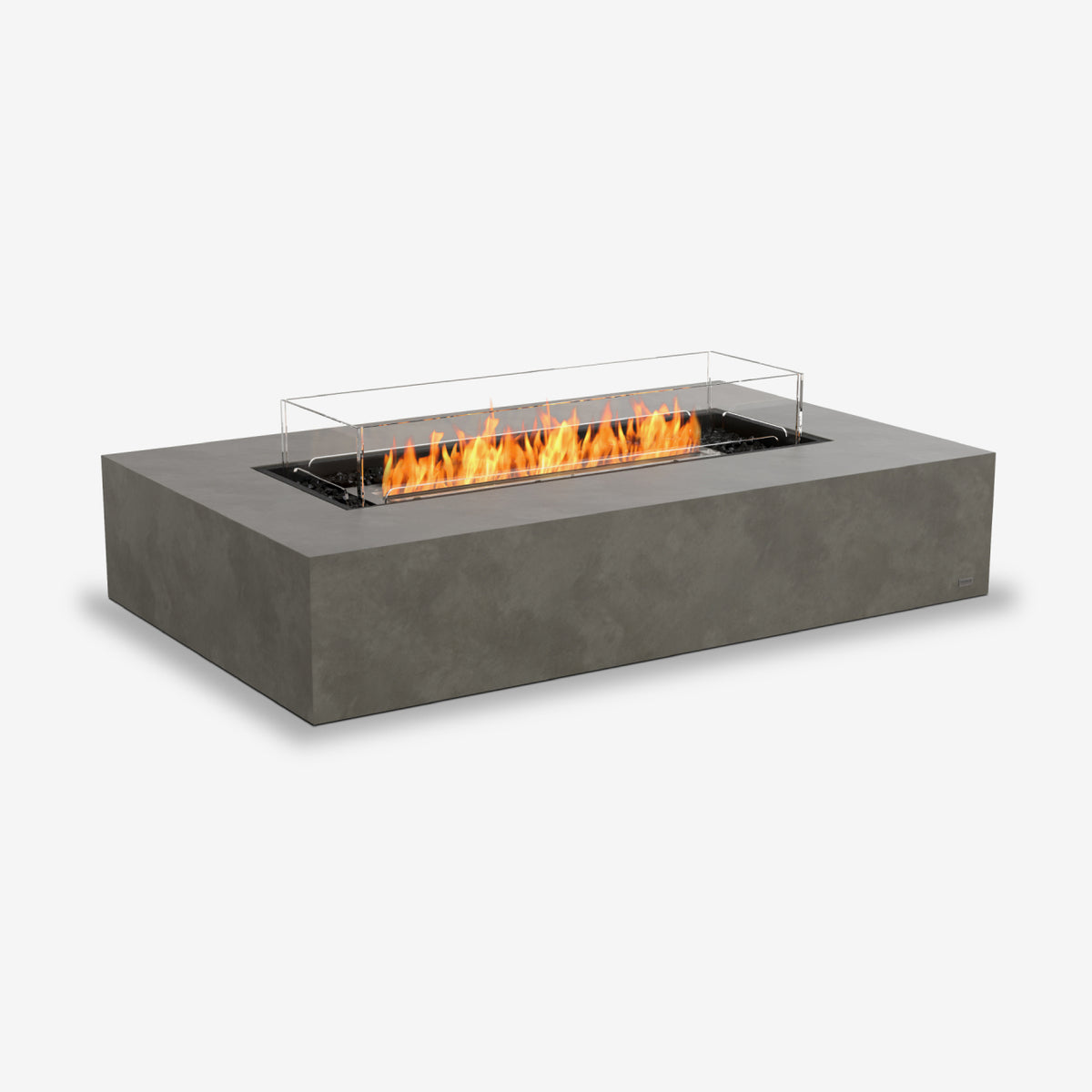 EcoSmart Fires Wharf | Grote Bio-ethanol Vuurtafel in Beton of Teak