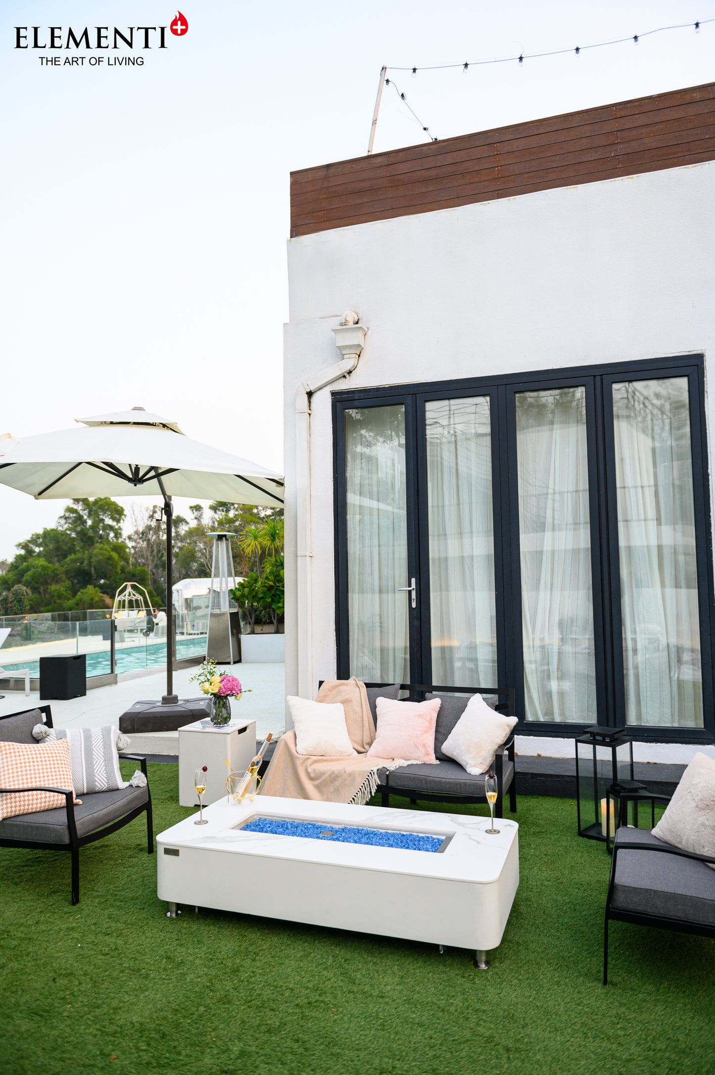 Elementi Athens Bianco White – brede buitenopstelling
