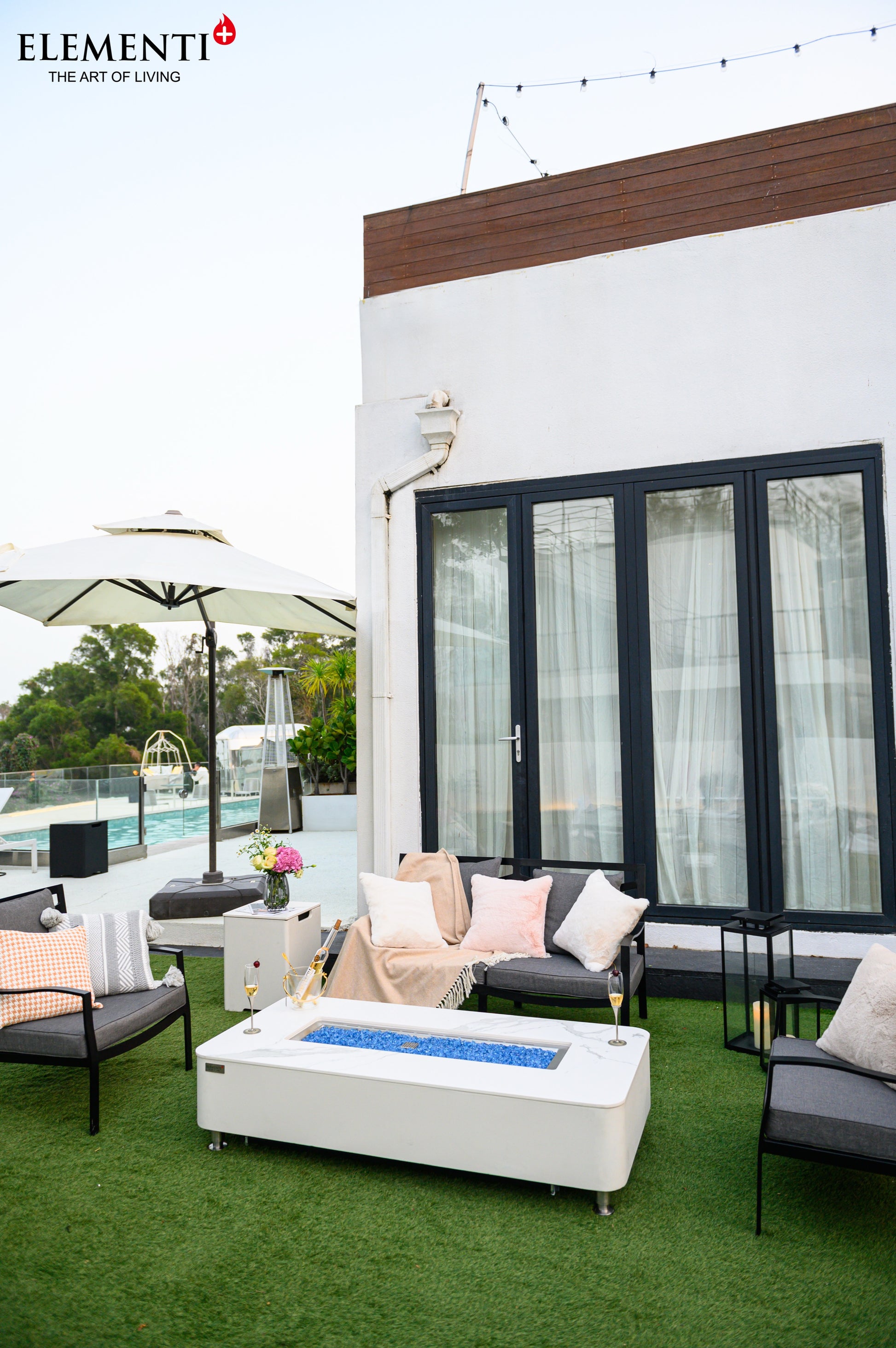 Elementi Athens Bianco White – brede buitenopstelling