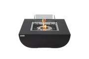 Elementi Aurora bio-ethanol vuurtafel Matte Black met vlam