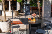 Elementi Brugge Bulgaria Black – gebruik als tafel met gesloten deksel