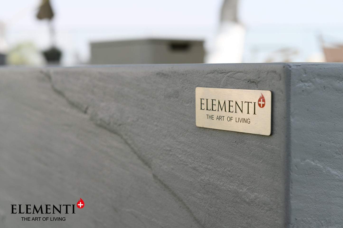 Elementi Capertee Space Grey – materiaal en merkdetail