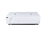 Elementi Carrara Bianco White – meegeleverd deksel op gesloten tafel