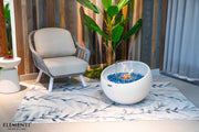 Elementi Firenze Cream White met zichtbaar bio-ethanol vlammenspel